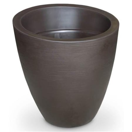 Lawnitator 30 in. Modesto Round Planter - Espresso LA3090957
